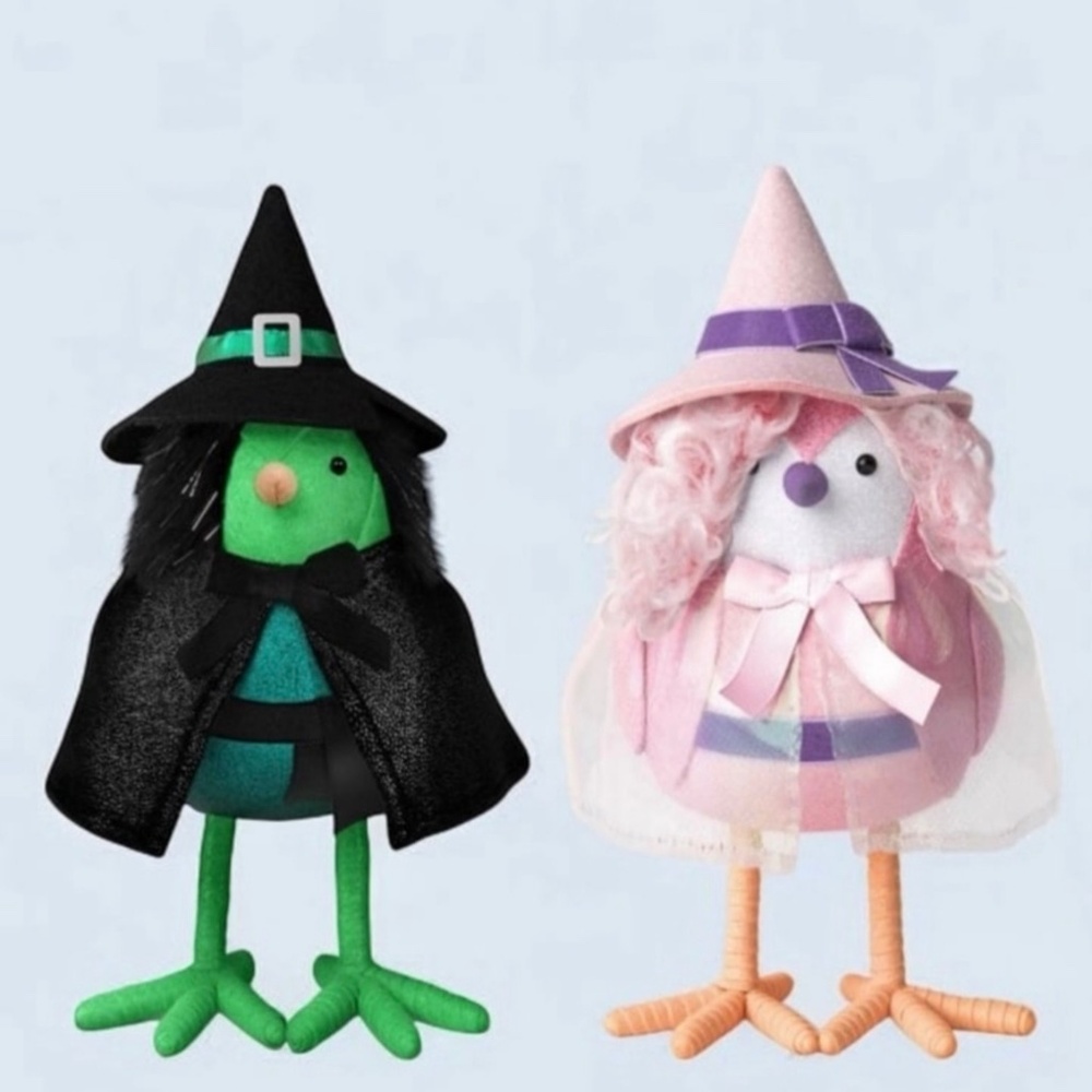 Featherly Friends Gloomer Bad Witch & Glitzy Good Witch Birds - Hyde & EEK!
